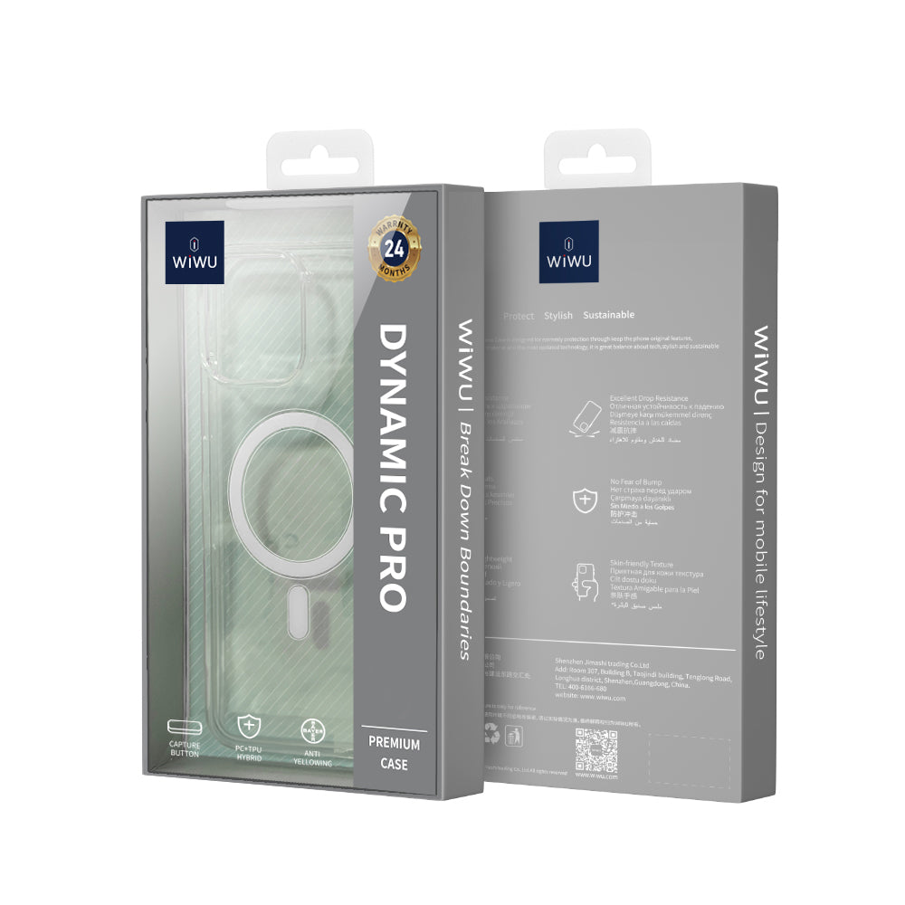 Wiwu MCC-102 iPhone 16 Pro Max Magnetic Crystal Sert PC Telefon Kılıfı