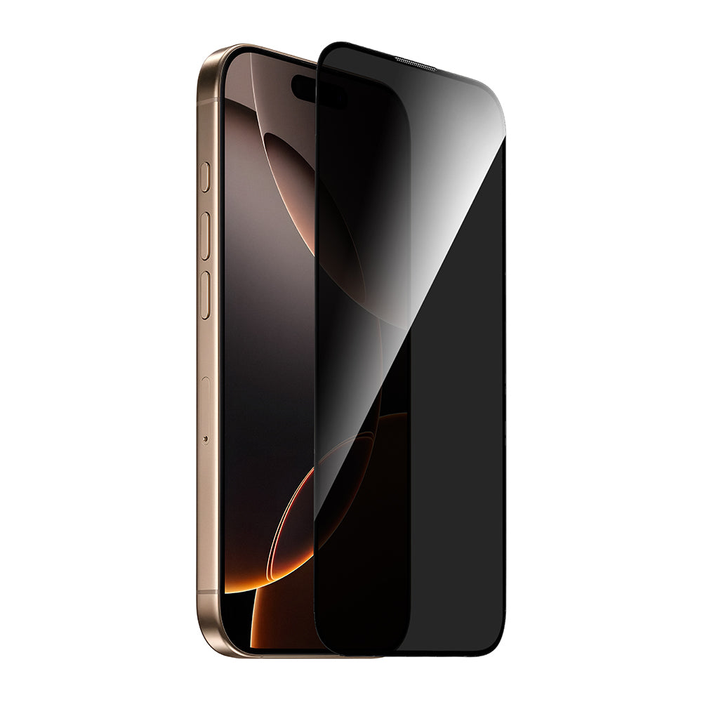 Wiwu GT-021 Titan Guard Serisi iPhone 16 Pro Max Şok Emici Hibrit Polimer Privacy Ekran Koruyucu Film + Kolay Uygulama Aparatı
