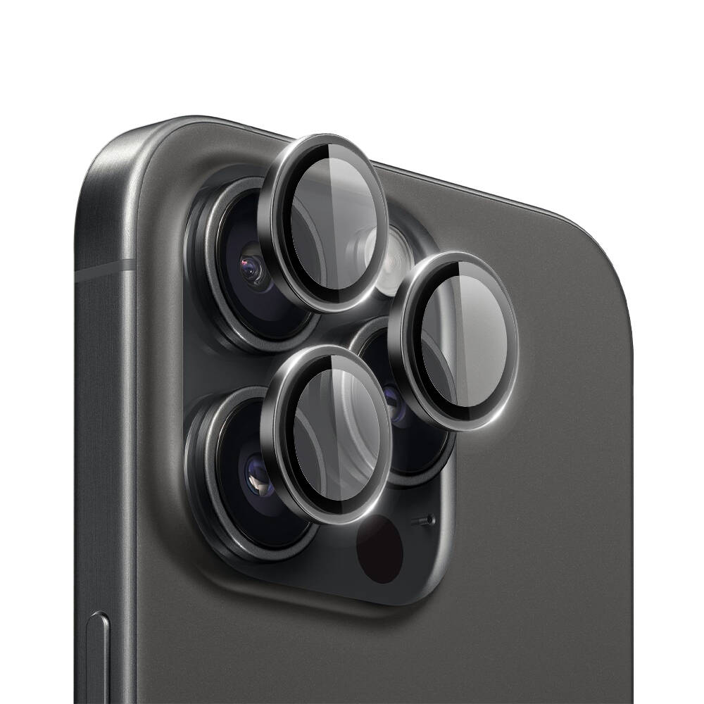 Wiwu LG-003 iPhone 16 Pro Max Lens Guard Çizilmeye Karşı Dayanıklı Safir Kamera Lens Koruyucu