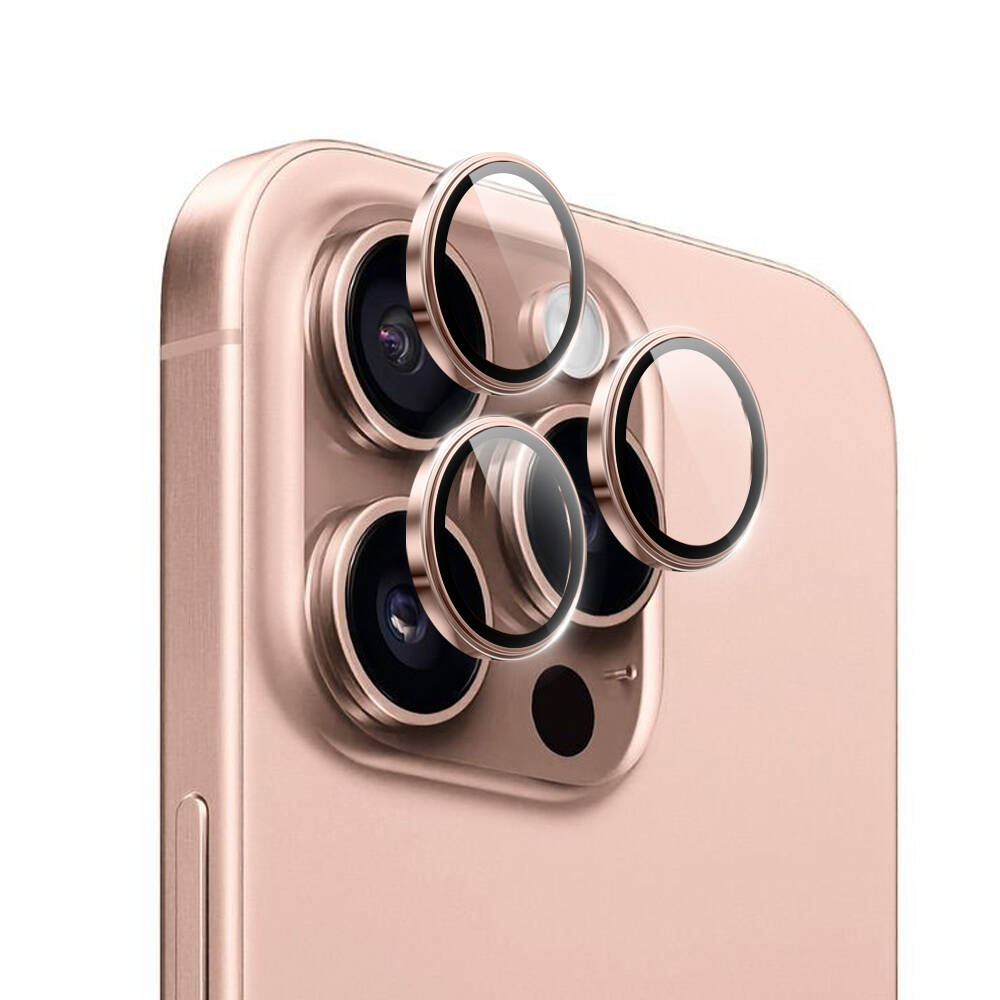 Wiwu LG-003 iPhone 16 Pro Max Lens Guard Çizilmeye Karşı Dayanıklı Safir Kamera Lens Koruyucu