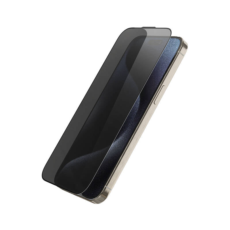 Wiwu Wi-SQ009 Easy Install iPhone 16 Pro Max iPrivacy 360° Anti-Peep Oleofobik Temperli Cam Ekran Koruyucu + Kolay Uygulama Aparatlı