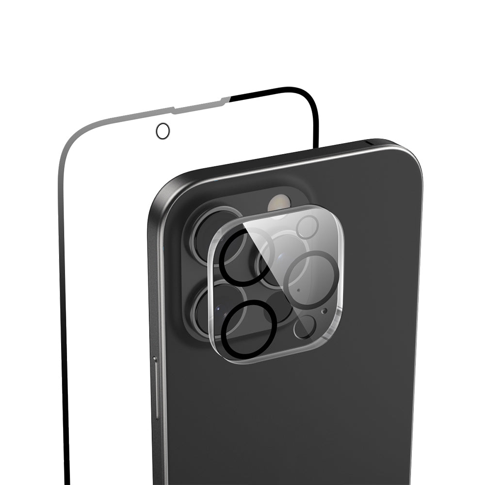 Raptic iPhone 16 Pro 2in1 Temperli Ekran Koruyucu + Lens Koruyucu Set