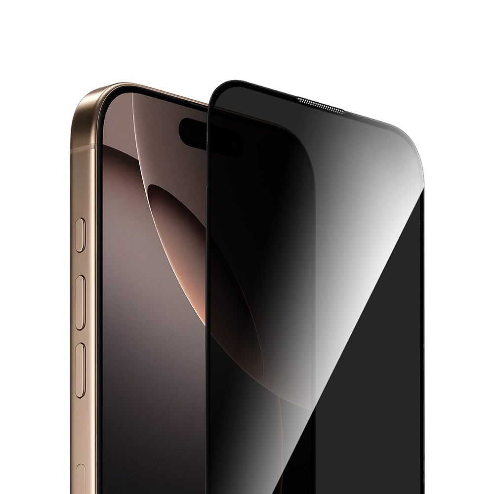 Wiwu GT-021 Titan Guard Serisi iPhone 16 Şok Emici Hibrit Polimer Privacy Ekran Koruyucu Film + Kolay Uygulama Aparatı