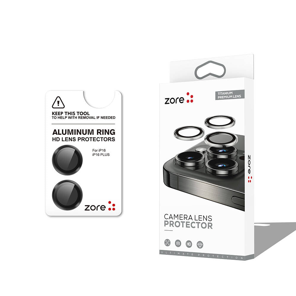Cepax iPhone 16 CL-12 Premium Safir Parmak İzi Bırakmayan Anti-Reflective Kamera Lens Koruyucu
