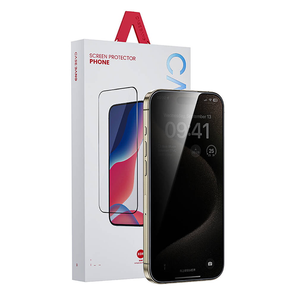 Casebang iPhone 16E Privacy Hayalet Ekran Koruyucu + Kolay Uygulama Aparatı