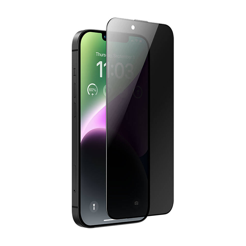 Benks iPhone 16E Hidrofobik Ve Oleofobik Özellikli Privacy Air Shield Ekran Koruyucu