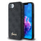 iPhone 16E Guess Orjinal Lisanslı 4G Desenli Script Metal Logolu Telefon Kılıfı