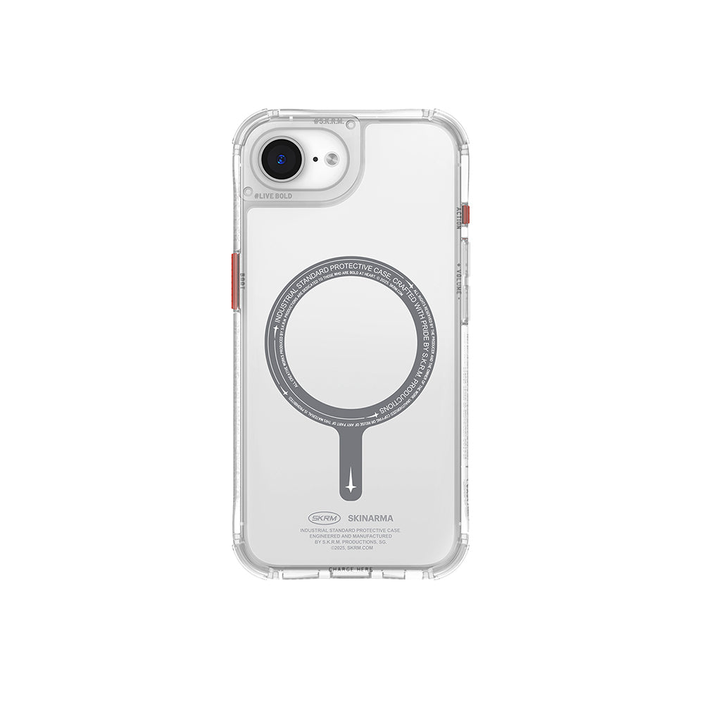 Skinarma Saido iPhone 16E Magsafe Şeffaf Airbag Tasarımlı Kılıf
