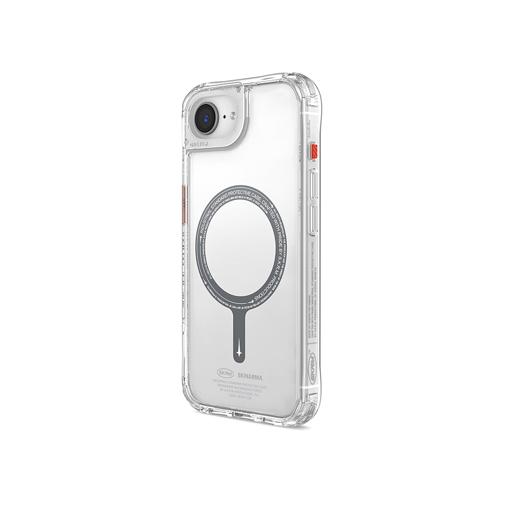 Skinarma Saido iPhone 16E Magsafe Şeffaf Airbag Tasarımlı Kılıf