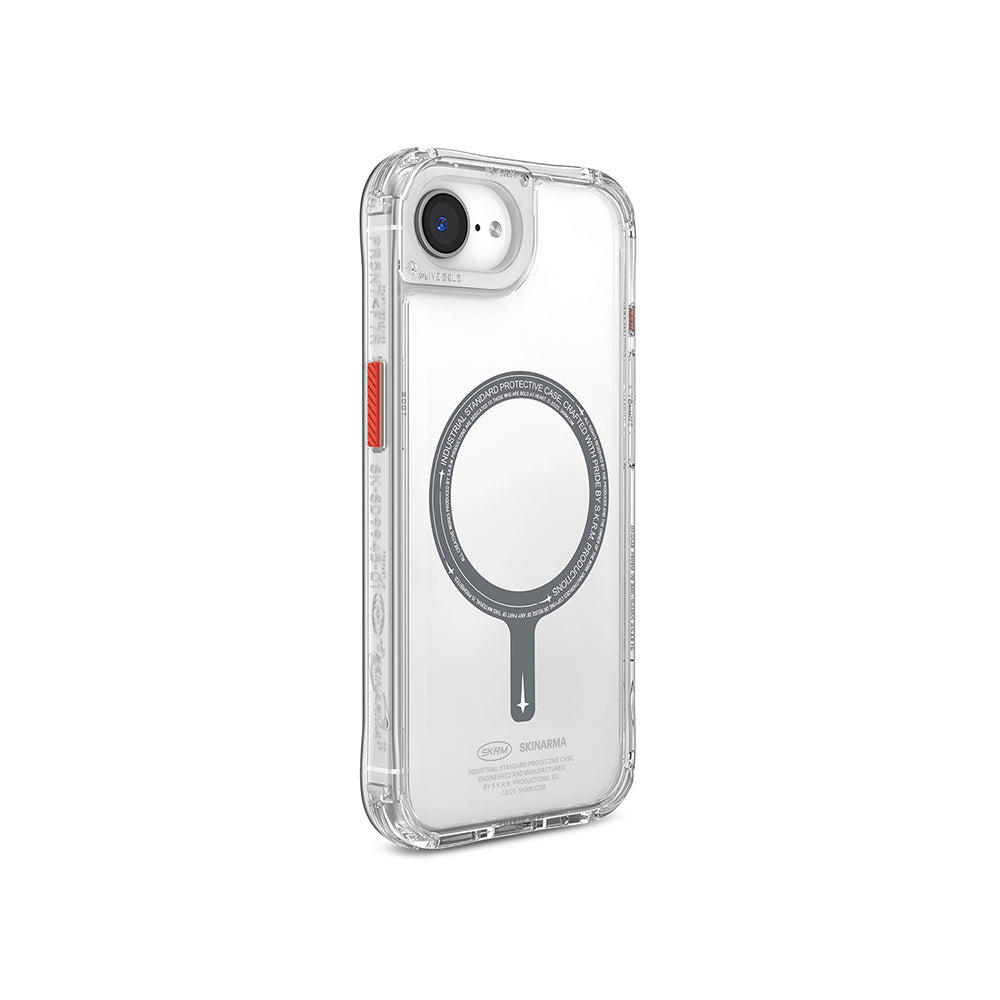Skinarma Saido iPhone 16E Magsafe Şeffaf Airbag Tasarımlı Kılıf