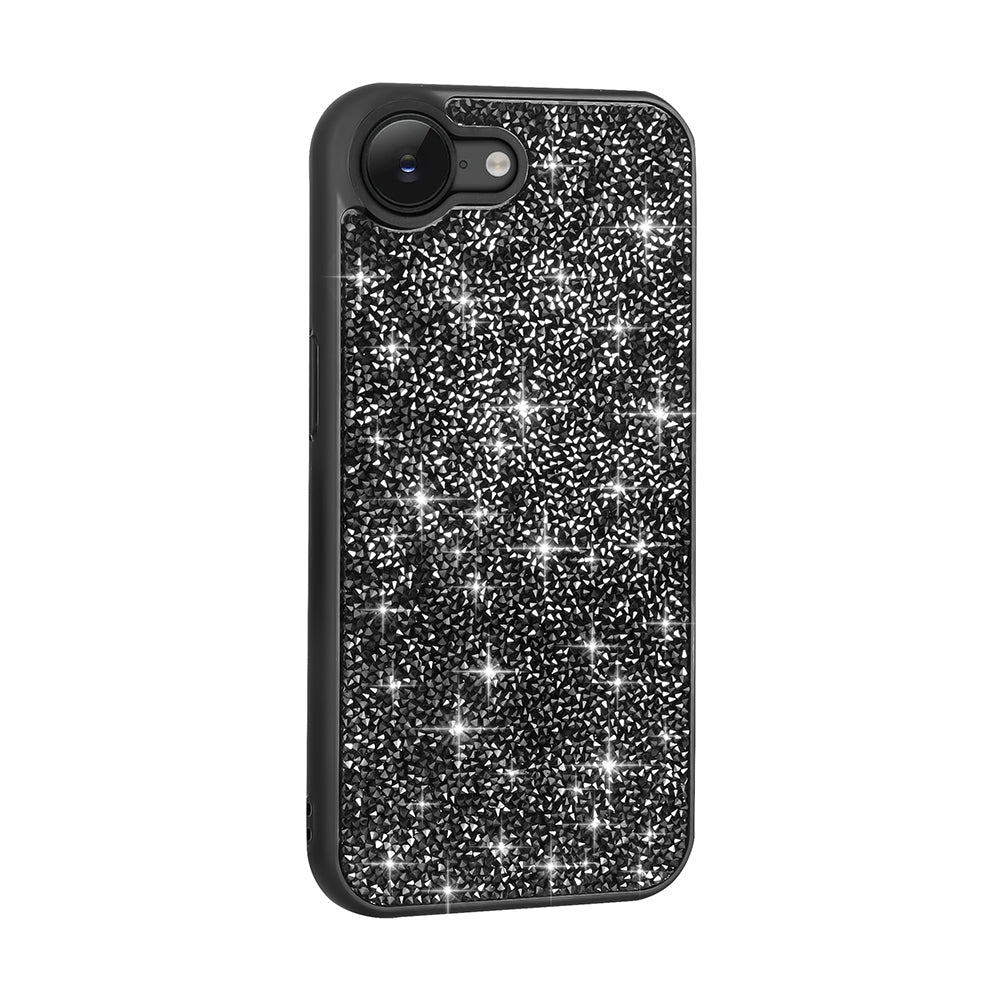 Cepax iPhone 16E Parlak Taşlı Tasarım Pırlanta Kılıf