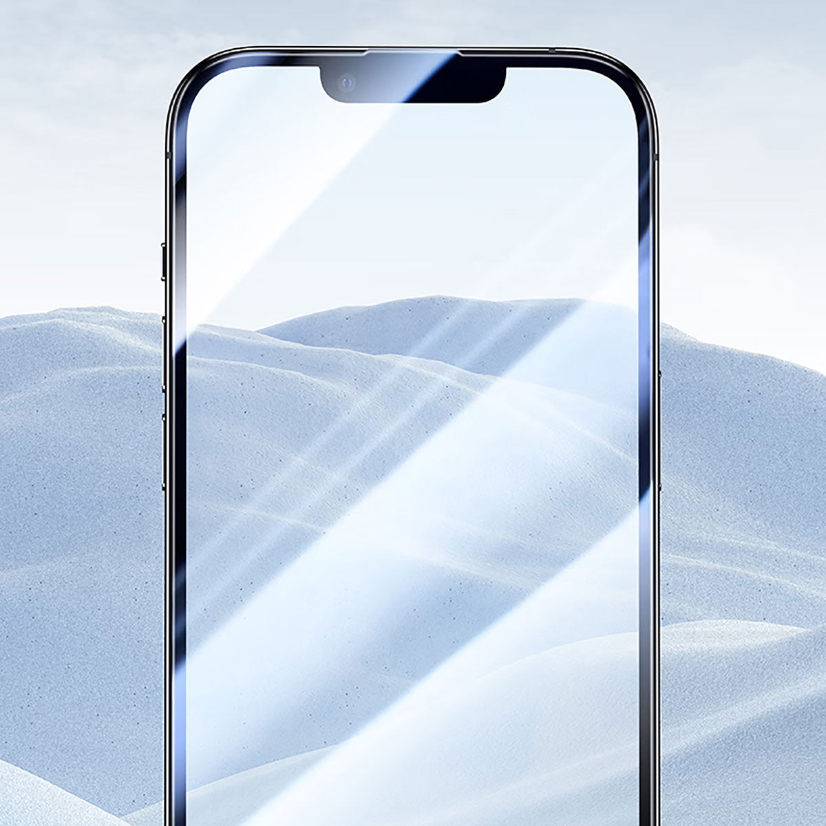 Wiwu CZ-003 iPhone 16E Mavi Işık Teknolojili Hidrofobik ve Oleofobik Parlama Önleyici Cam Ekran Koruyucu