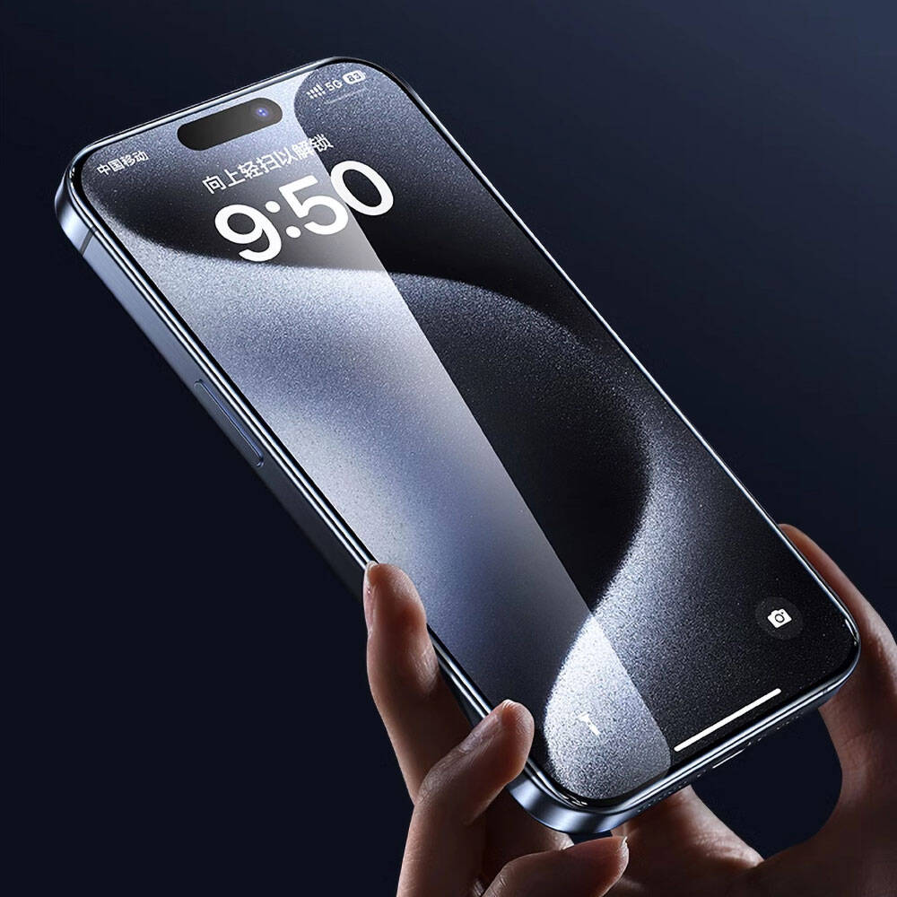 Wiwu GT-008 iPhone 16E Polimer Oleofobik Kaplama Şeffaf Pürüzsüz Temperli Cam Ekran Koruyucu 10'lu Paket