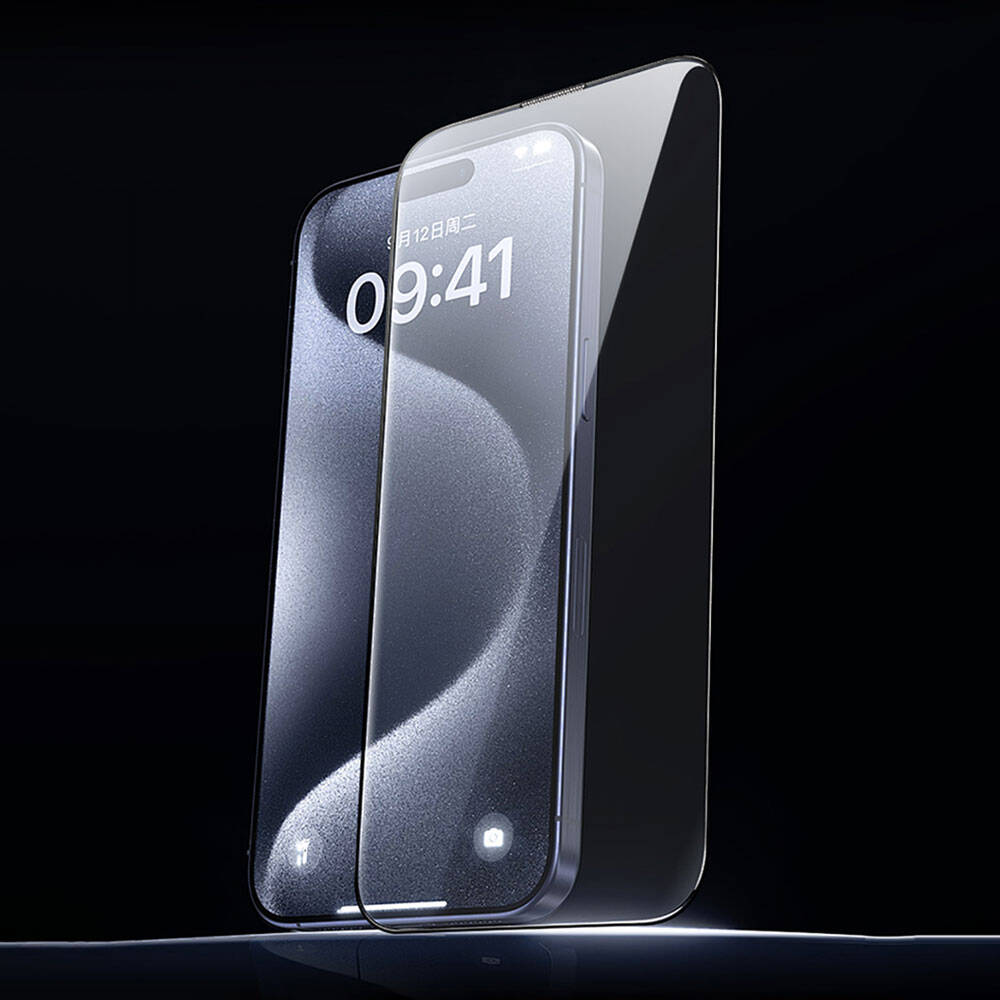 Wiwu GT-008 iPhone 16E Polimer Oleofobik Kaplama Şeffaf Pürüzsüz Temperli Cam Ekran Koruyucu 10'lu Paket
