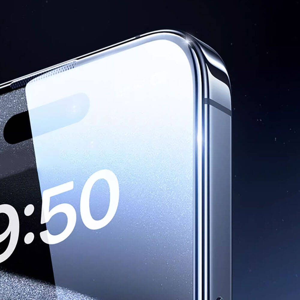 Wiwu GT-008 iPhone 16E Polimer Oleofobik Kaplama Şeffaf Pürüzsüz Temperli Cam Ekran Koruyucu 10'lu Paket