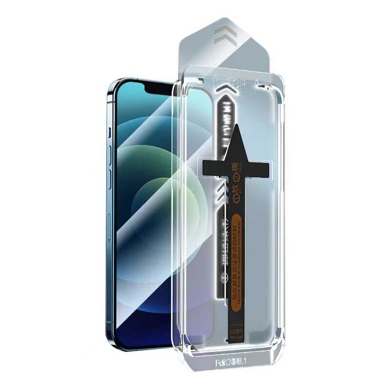 Cepax iPhone 16E Süper Fast Anti-Dust Toz Önleyici Temperli Ekran Koruyucu