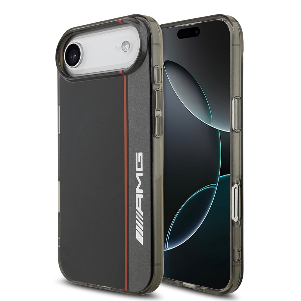 AMG iPhone 17 Air Orjinal Lisanslı M-safe Şarj Özellikli IML Baskı Logolu Çift Katmanlı Bow Lines Kılıf