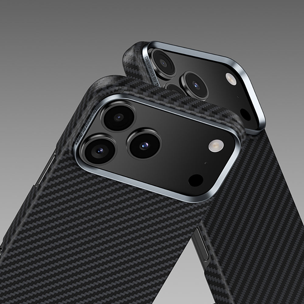 Benks iPhone 17 Air M-safe Metal Kamera Çerçeveli Magnetik ArmorAir 600D Kevlar Fiber Kılıf