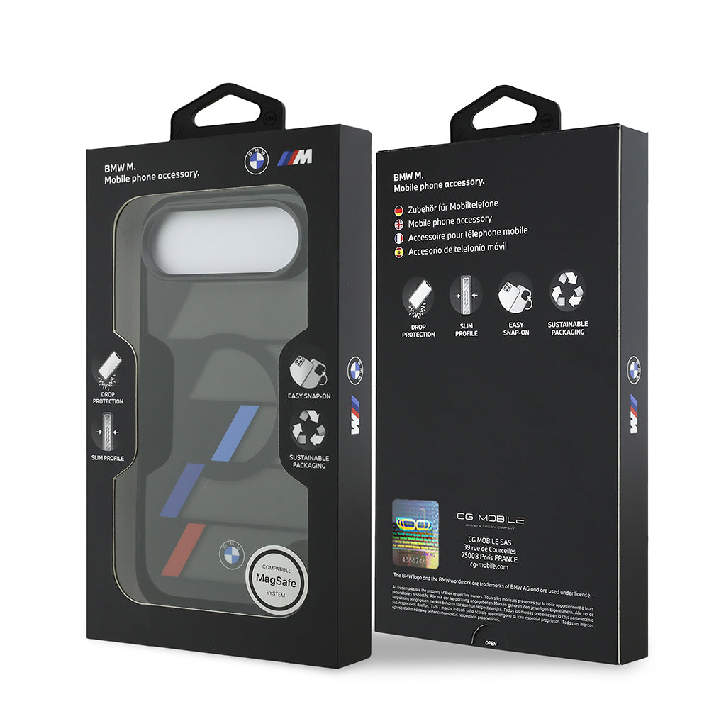 BMW iPhone 17 Air Orjinal Lisanslı M-safe Şarj Özellikli IML Baskılı Üç Renkli M Dizayn Kılıf