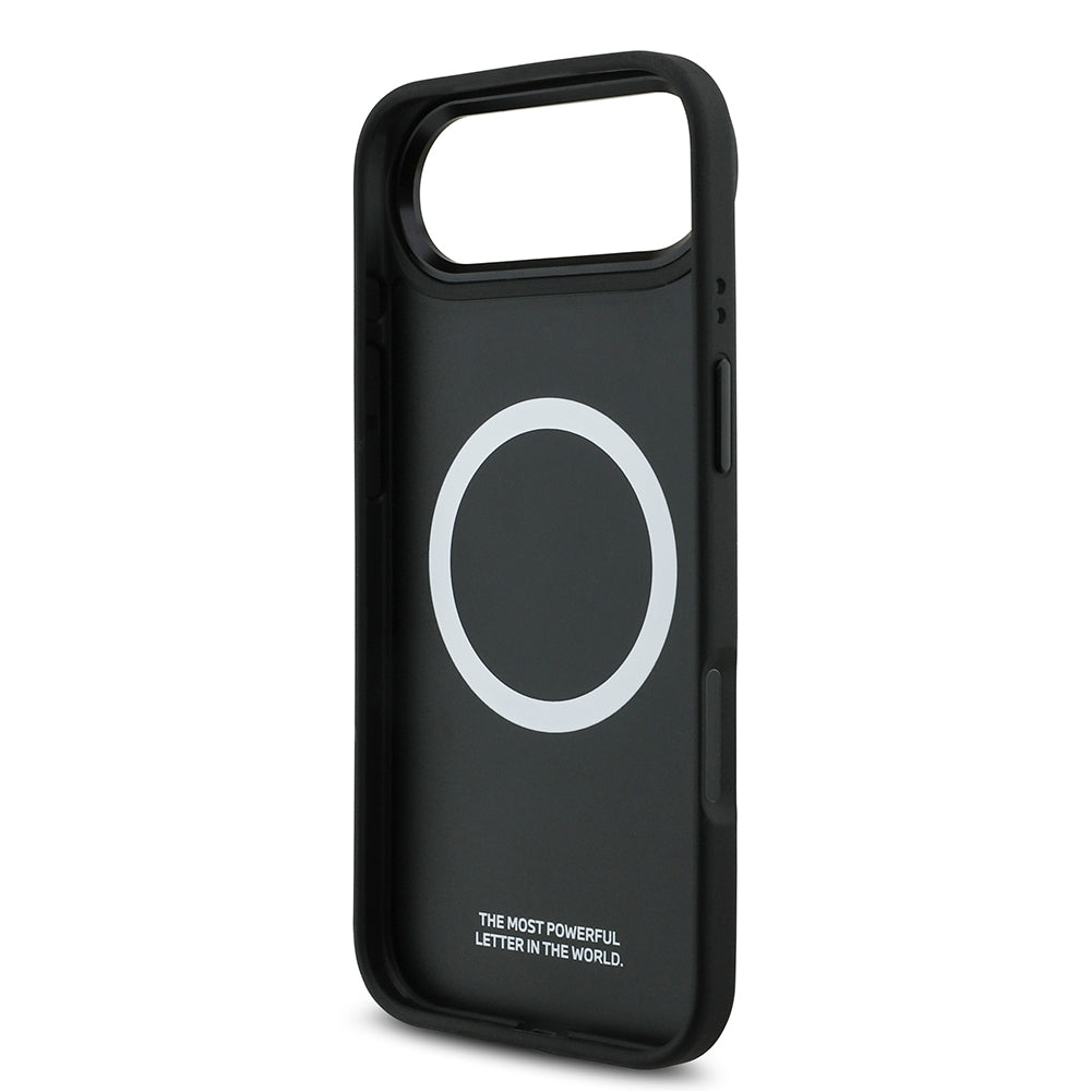 BMW iPhone 17 Air Orjinal Lisanslı M-safe Şarj Özellikli Metal BMW ve M Logolu PU Karbon Tasarımlı Kılıf