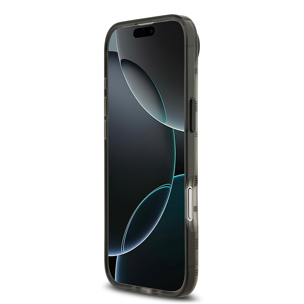 BMW iPhone 17 Air Orjinal Lisanslı M-safe Şarj Özellikli Metal Kamera Butonlu Yatay Şeritli M Dizayn Kılıf