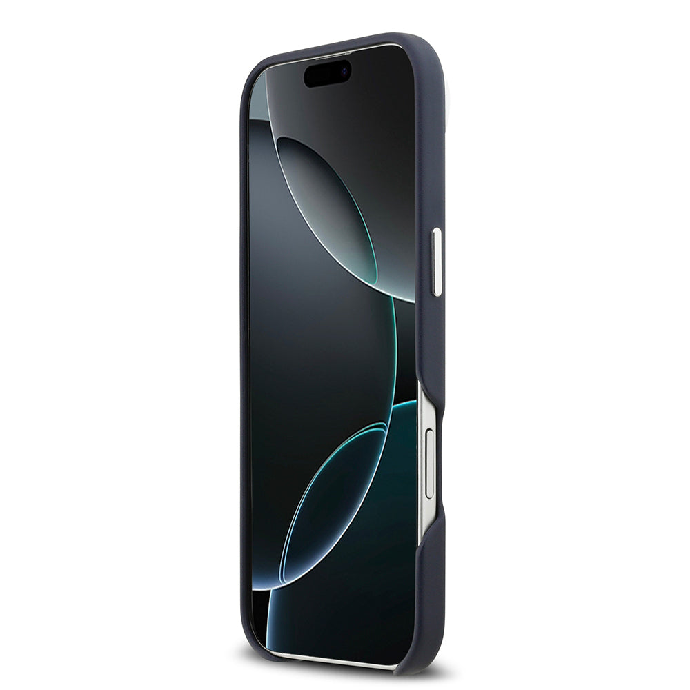 BMW iPhone 17 Air Orjinal Lisanslı M-safe Şarj Özellikli Metal Logolu Tam Kaplama Deri Kılıf