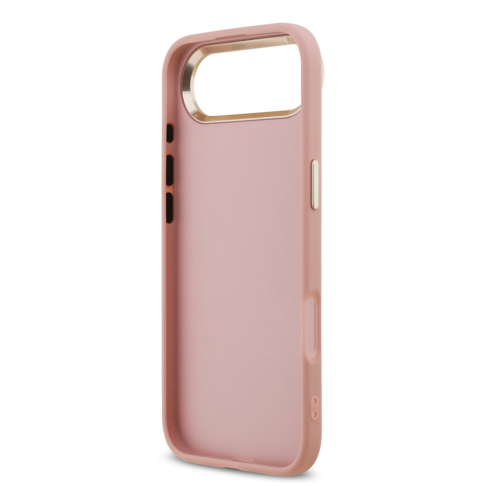Guess iPhone 17 Air Orjinal Lisanslı 4G Büyük Metal Kamera Çerçeveli ve Logolu Glitter Kılıf