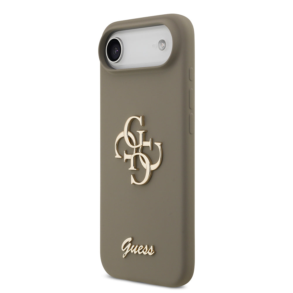 Guess iPhone 17 Air Orjinal Lisanslı Grained Yazı Logolu Telefon Kılıfı