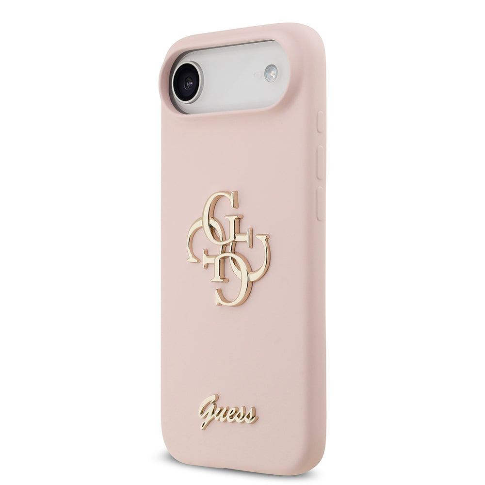 Guess iPhone 17 Air Orjinal Lisanslı Grained Yazı Logolu Telefon Kılıfı