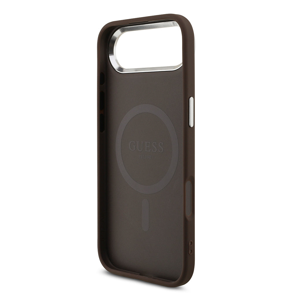 Guess iPhone 17 Air Orjinal Lisanslı M-safe Şarj Özellikli 4G Klasik Yazı Logolu Kılıf