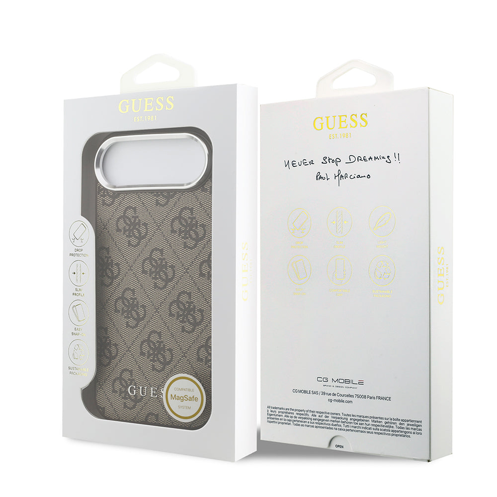 Guess iPhone 17 Air Orjinal Lisanslı M-safe Şarj Özellikli 4G Klasik Yazı Logolu Kılıf