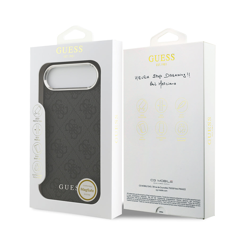 Guess iPhone 17 Air Orjinal Lisanslı M-safe Şarj Özellikli 4G Klasik Yazı Logolu Kılıf