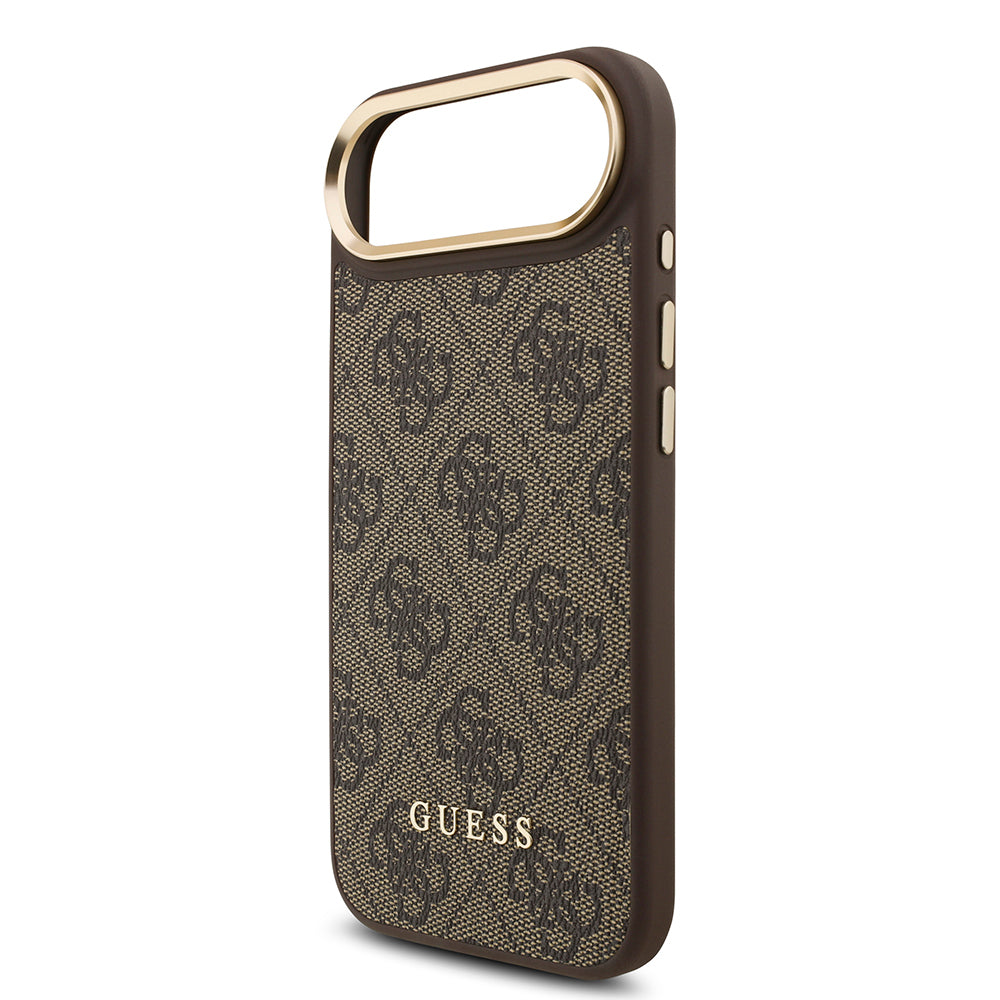 Guess iPhone 17 Air Orjinal Lisanslı M-safe Şarj Özellikli 4G Metal Büyük Logolu Kartlıklı Kılıf