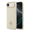 iPhone 17 Air Kılıf Guess Orjinal Lisanslı M-safe Şarj Özellikli Grained Yazı ve Taşlı 4G Logolu Kılıf