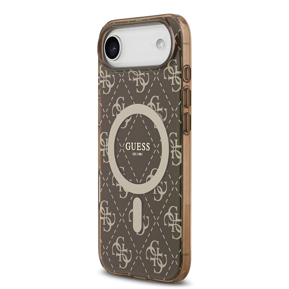 Guess iPhone 17 Air Orjinal Lisanslı M-safe Şarj Özellikli IML Baskılı Klasik Logolu 4G Desenli Kılıf