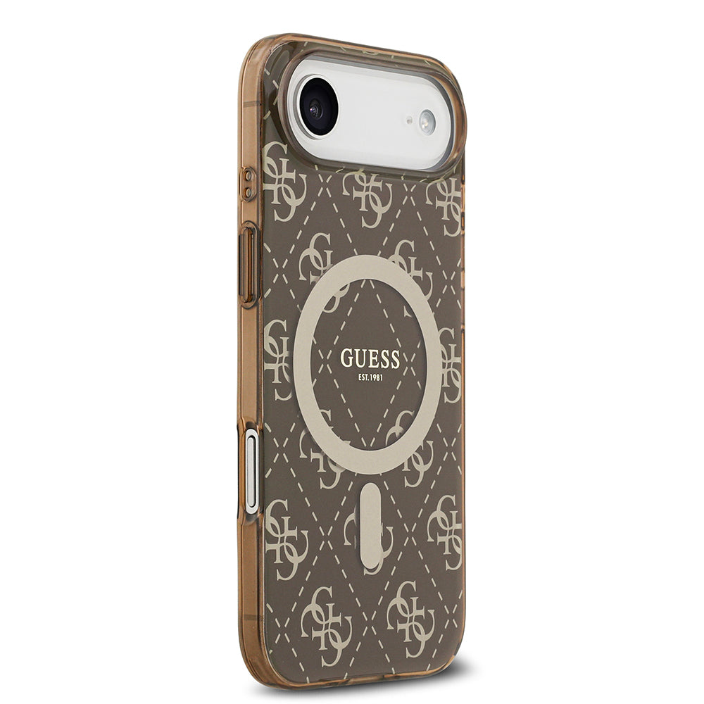 Guess iPhone 17 Air Orjinal Lisanslı M-safe Şarj Özellikli IML Baskılı Klasik Logolu 4G Desenli Kılıf