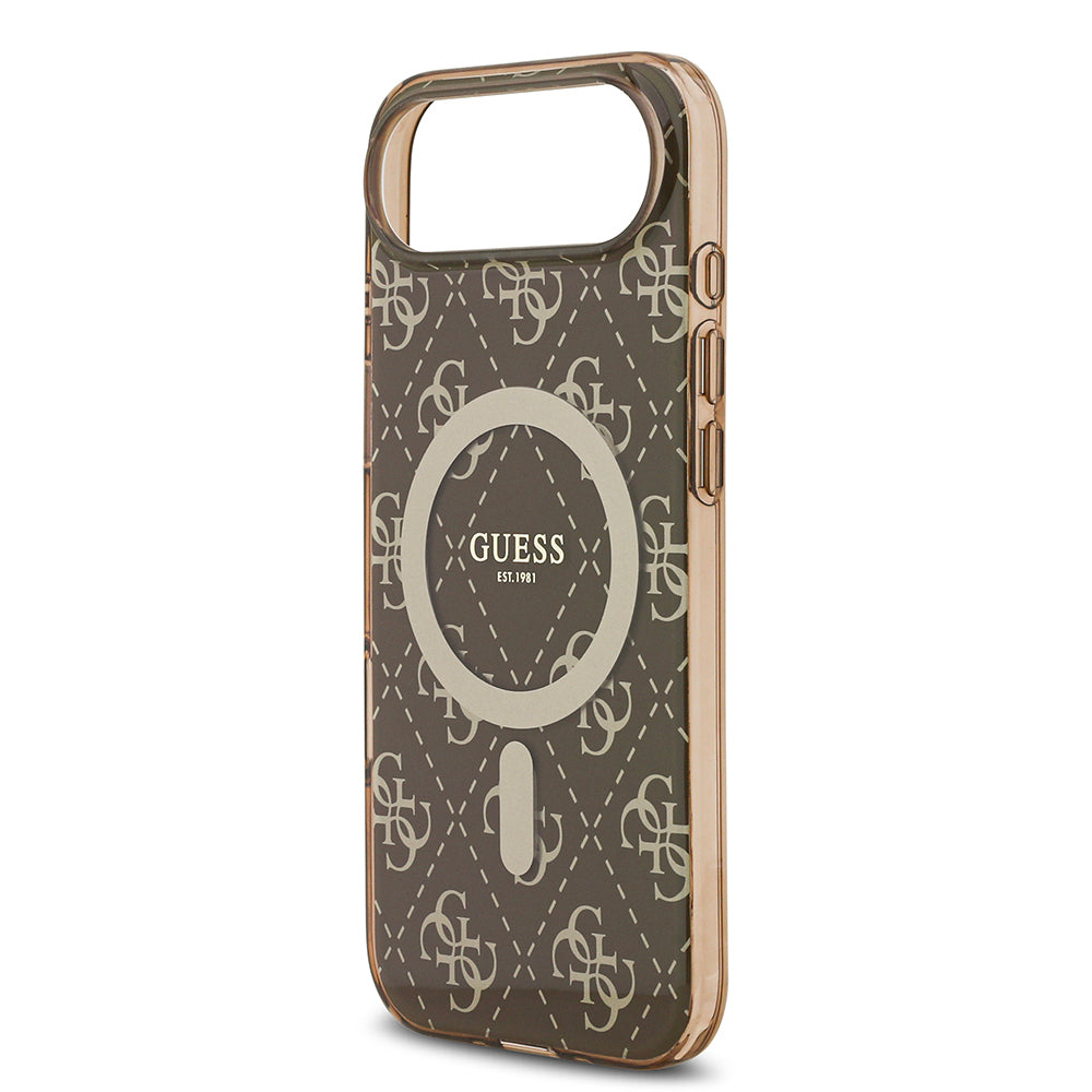 Guess iPhone 17 Air Orjinal Lisanslı M-safe Şarj Özellikli IML Baskılı Klasik Logolu 4G Desenli Kılıf