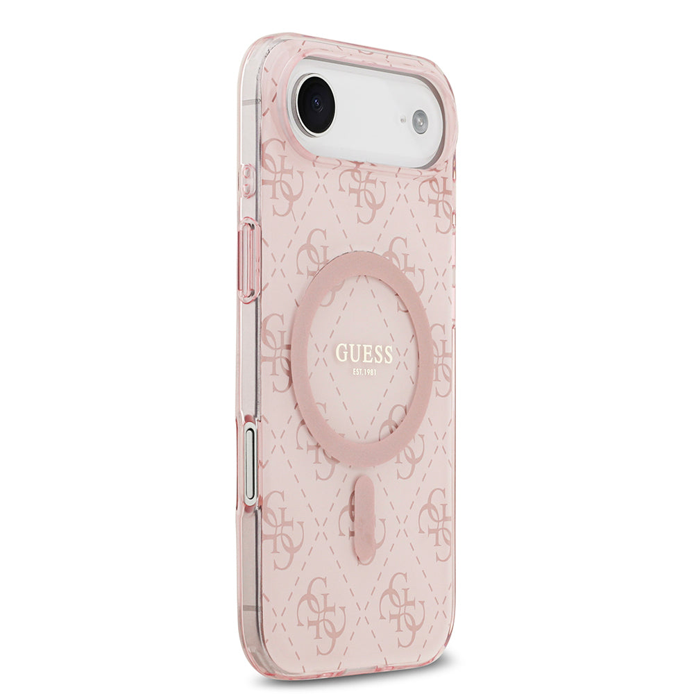 Guess iPhone 17 Air Orjinal Lisanslı M-safe Şarj Özellikli IML Baskılı Klasik Logolu 4G Desenli Kılıf