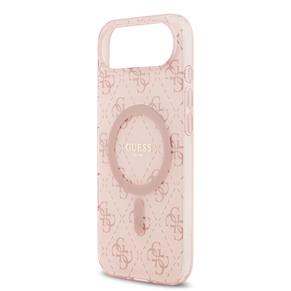 Guess iPhone 17 Air Orjinal Lisanslı M-safe Şarj Özellikli IML Baskılı Klasik Logolu 4G Desenli Kılıf