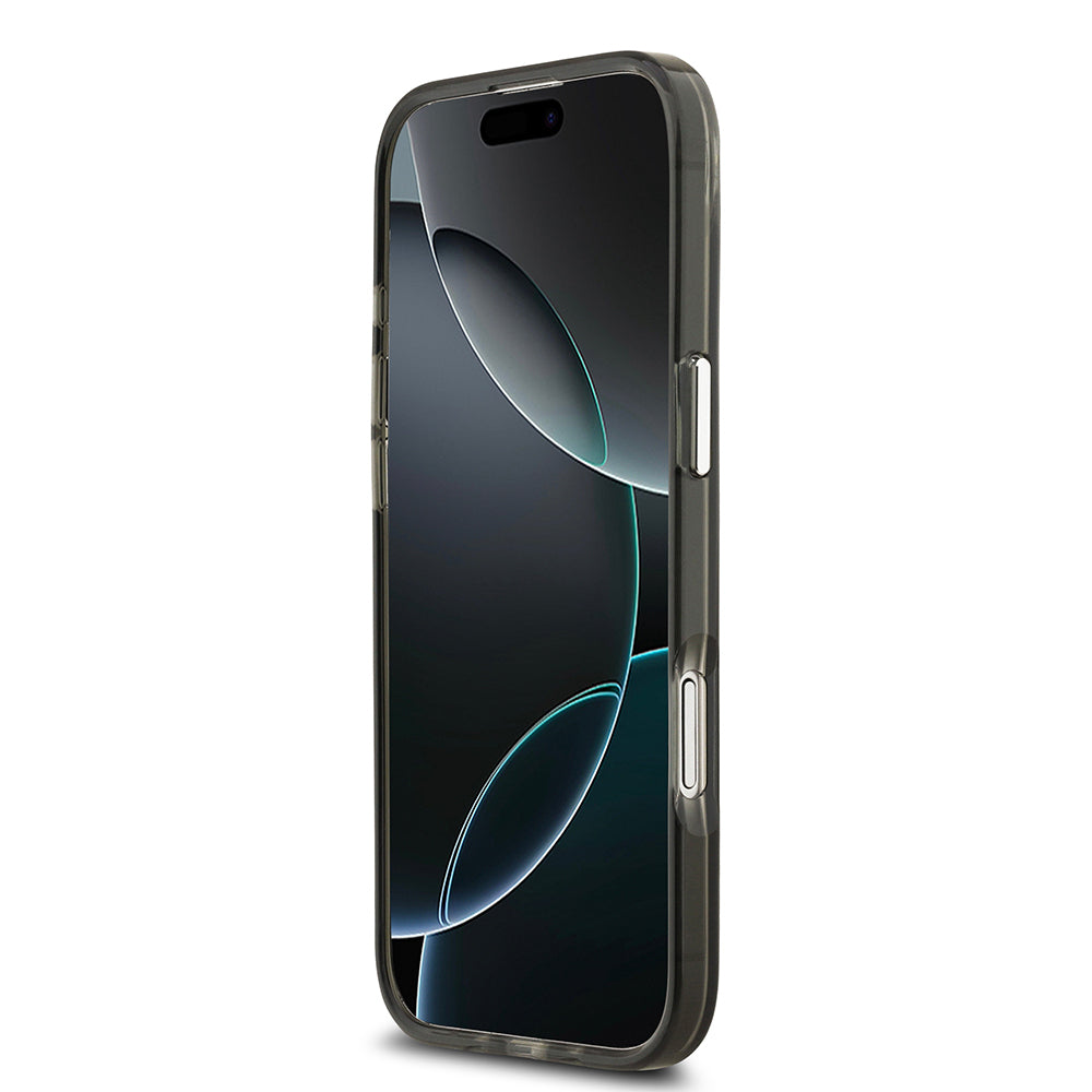 Guess iPhone 17 Air Orjinal Lisanslı M-safe Şarj Özellikli IML Baskılı Üçgen Logolu Metal Kamera Çerçeveli Kılıf