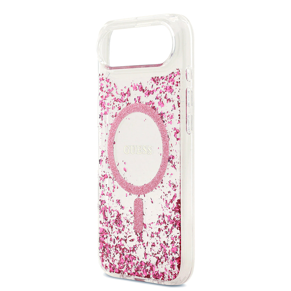 Guess iPhone 17 Air Orjinal Lisanslı M-safe Şarj Özellikli Transparan Resin Bottom Kılıf