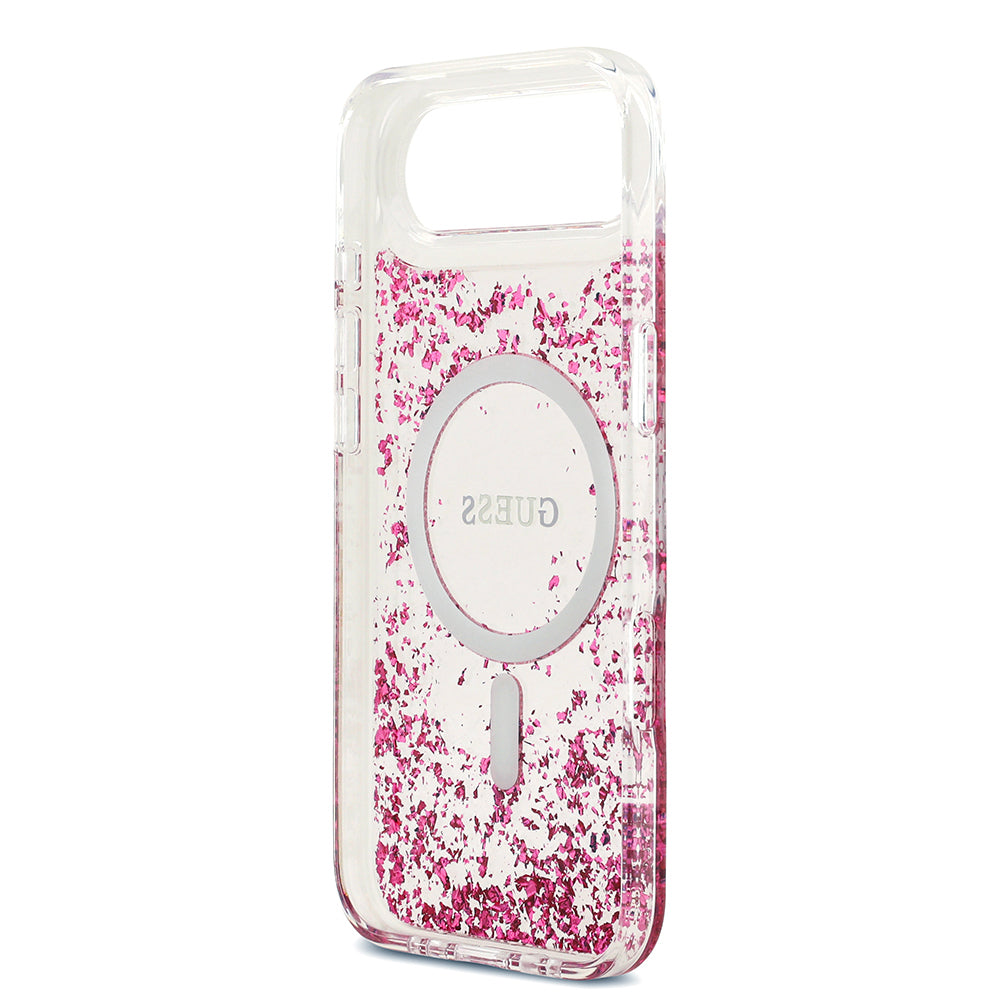 Guess iPhone 17 Air Orjinal Lisanslı M-safe Şarj Özellikli Transparan Resin Bottom Kılıf
