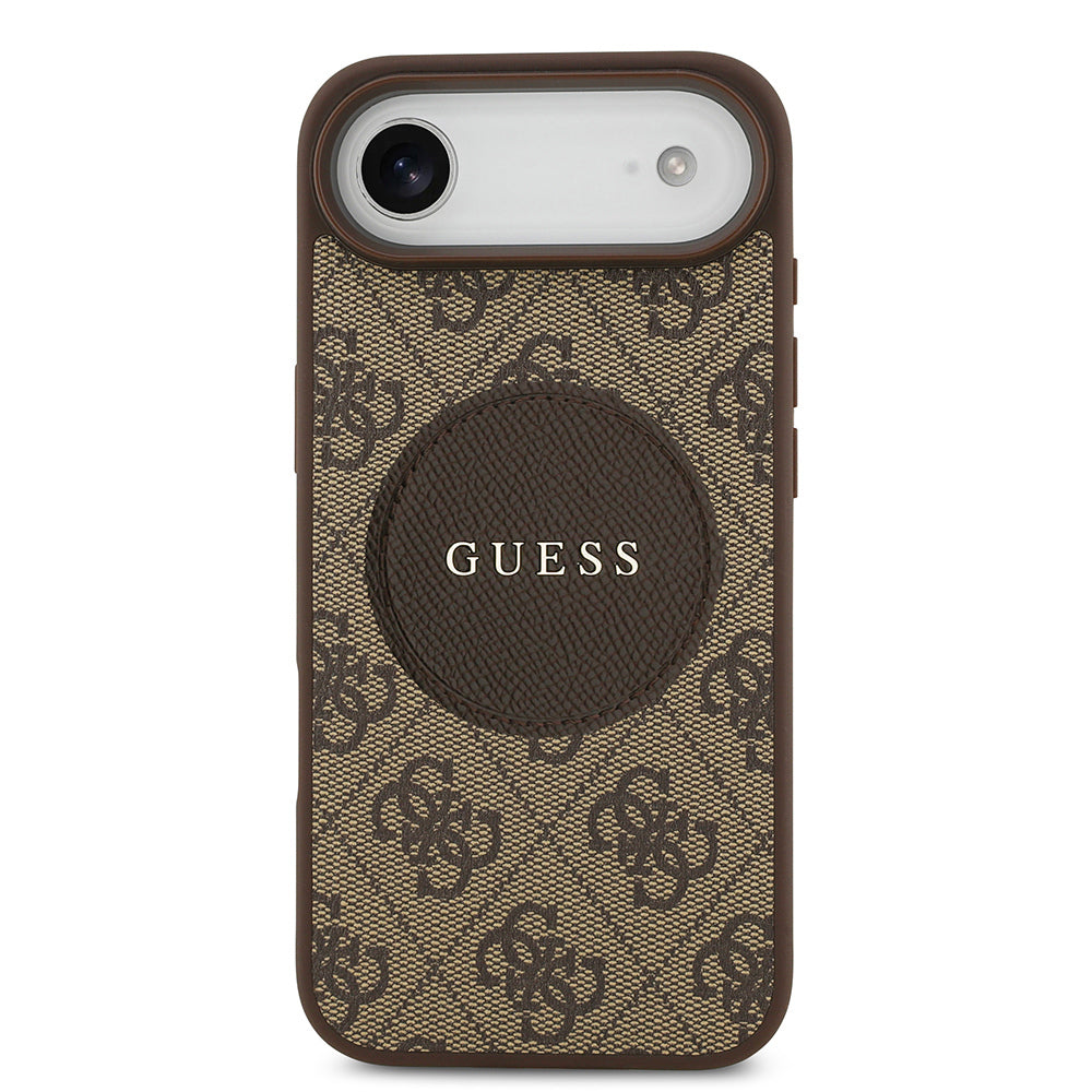 Guess iPhone 17 Air Orjinal Lisanslı M-safe Şarj Özellikli Yazı Logolu Circle Classic Kılıf