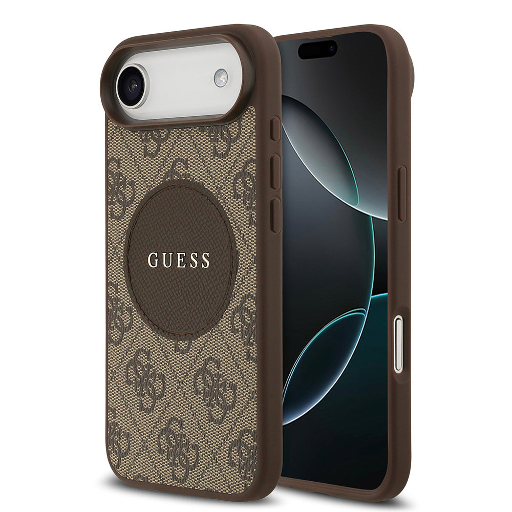 Guess iPhone 17 Air Orjinal Lisanslı M-safe Şarj Özellikli Yazı Logolu Circle Classic Kılıf