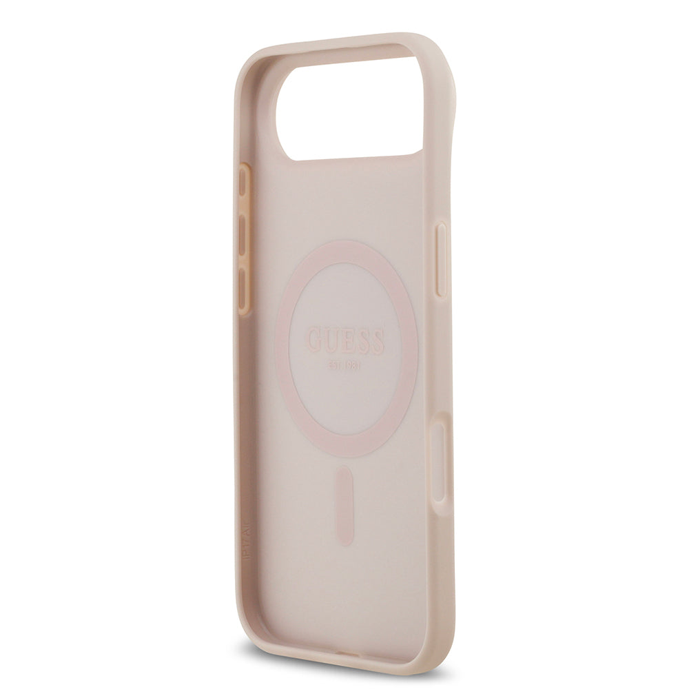 Guess iPhone 17 Air Orjinal Lisanslı M-safe Şarj Özellikli Yazı Logolu Circle Classic Kılıf