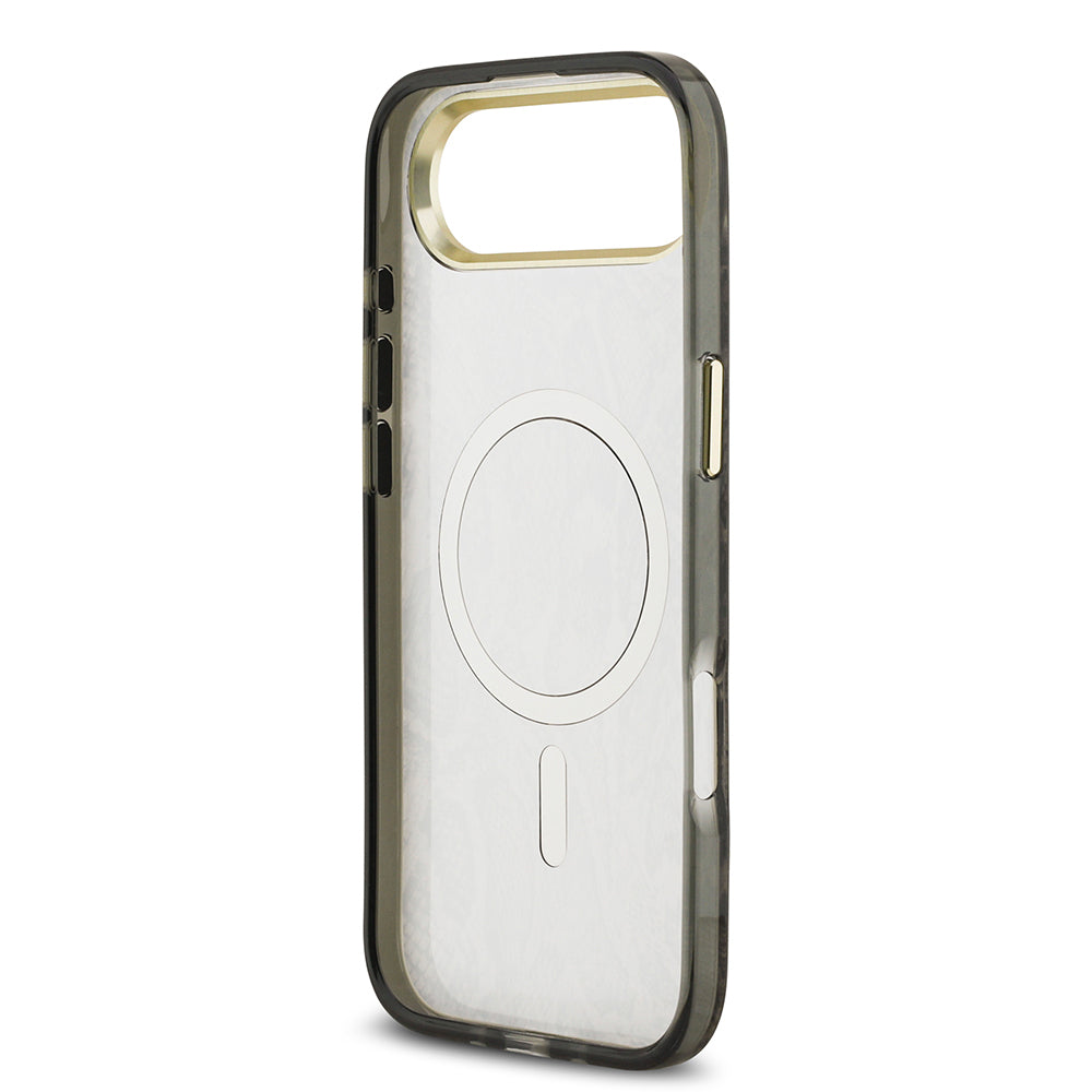 Guess iPhone 17 Air Orjinal Lisanslı M-safe Şarj Özellikli Yazı Logolu Python Desenli Kılıf