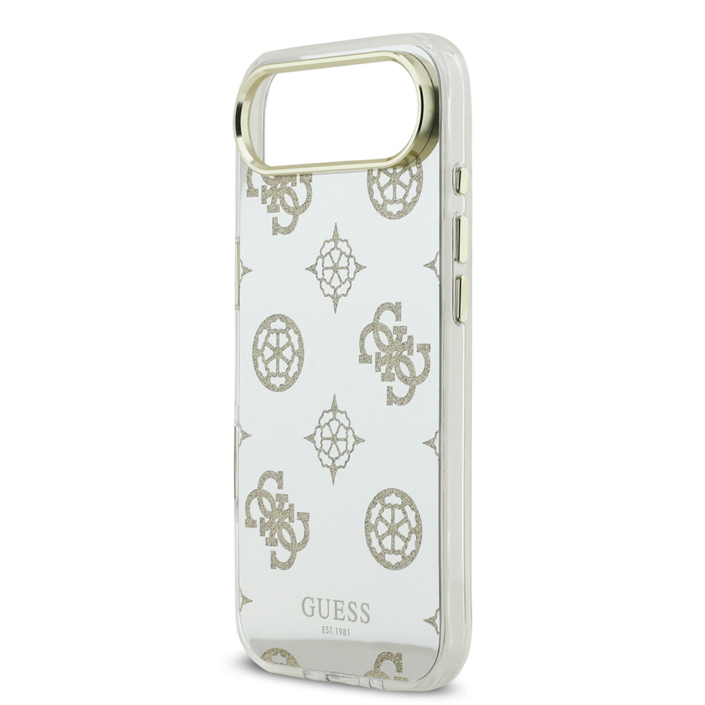 Guess iPhone 17 Air Orjinal Lisanslı Metal Kamera Çerçeveli Simli Aynalı Kılıf