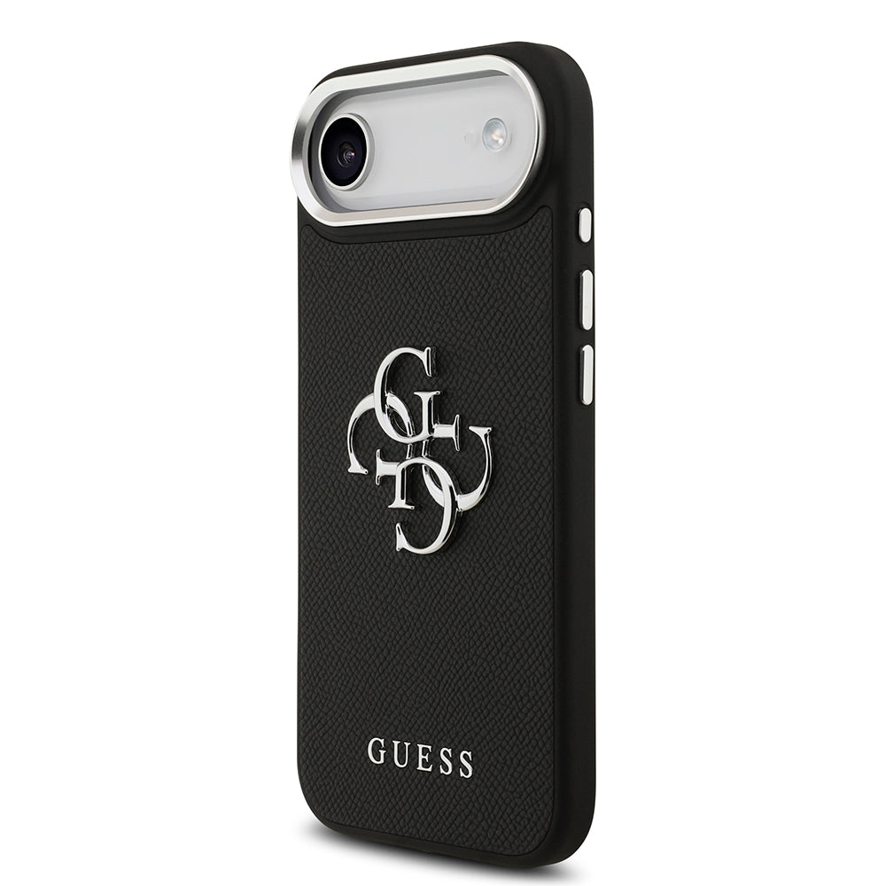 Guess iPhone 17 Air Orjinal Lisanslı PU Deri 4G Büyük Metal Logo Dizaynlı Telefon Kılıfı