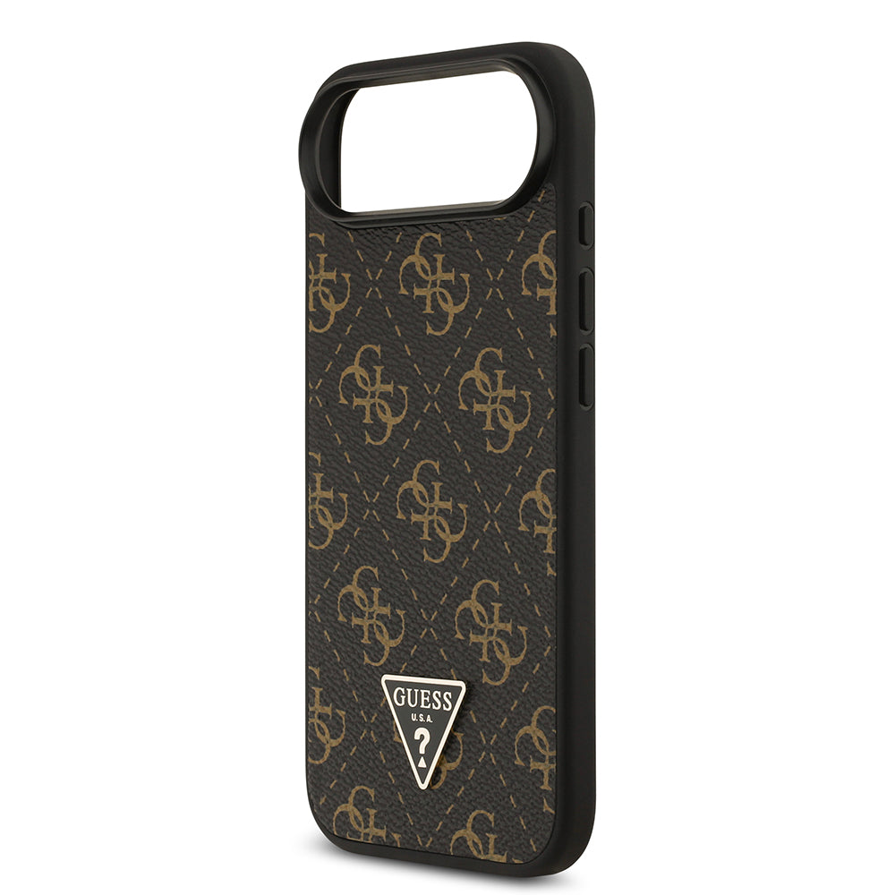 Guess iPhone 17 Air Orjinal Lisanslı PU Deri 4G Desenli Üçgen Logolu Kılıf
