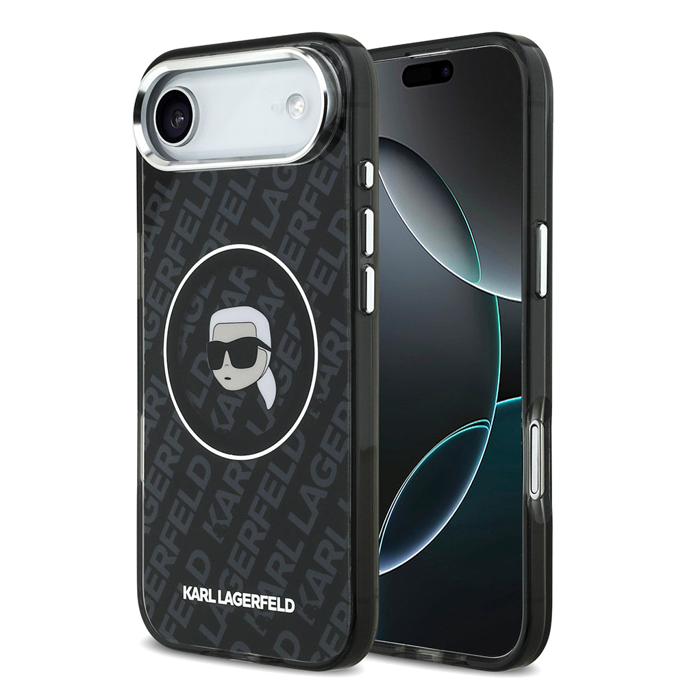 Karl Lagerfeld iPhone 17 Air Orjinal Lisanslı IML Baskılı KL Heads Telefon Kılıfı